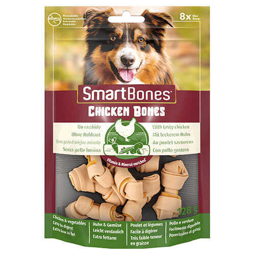 SmartBones Tavuklu Çigneme Kemikleri 8 Mini 128 gr - 1