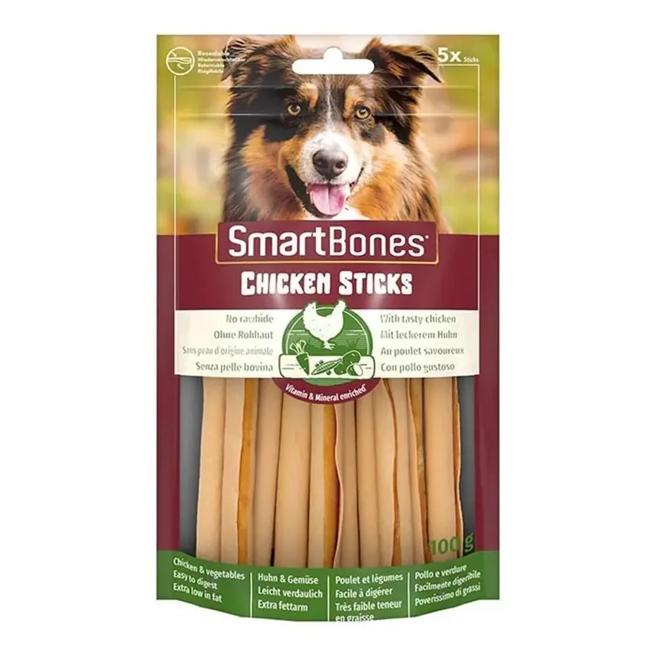 SmartBones Tavuklu Stick Köpek Ödülü 5li 100 gr
