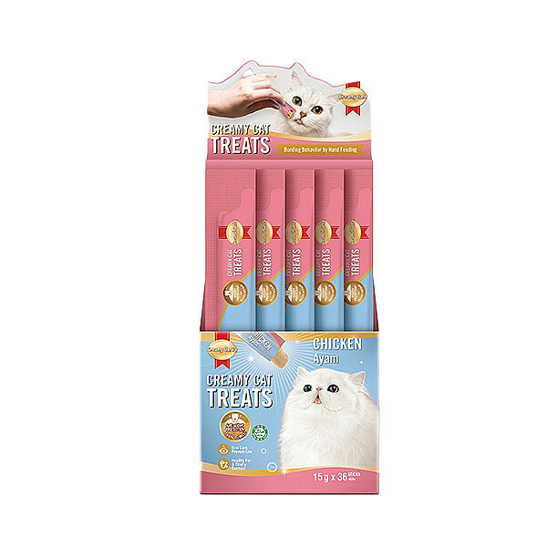 SmartHeart Tavuklu Krema Kedi Ödül Maması 15gr (36'lı) - 1