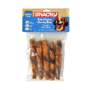 Snacky Füme Tavuk Rulo Köpek Ödül 5'li 7,5cm 100gr
