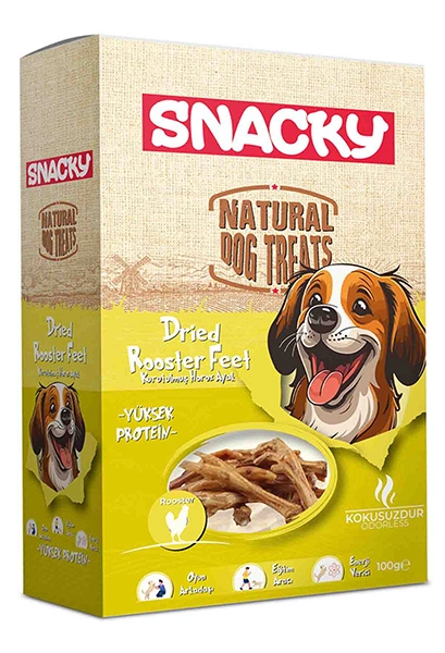 Snacky Kurutulmuş Horoz Ayak 100 g - 4'lü Paket - 1