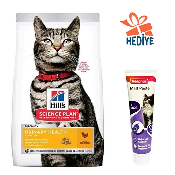 Hill's Science Plan Urinary İdrar Yolu Destekleyici Tavuklu Yetişkin Kedi Maması 1.5 kg - 1