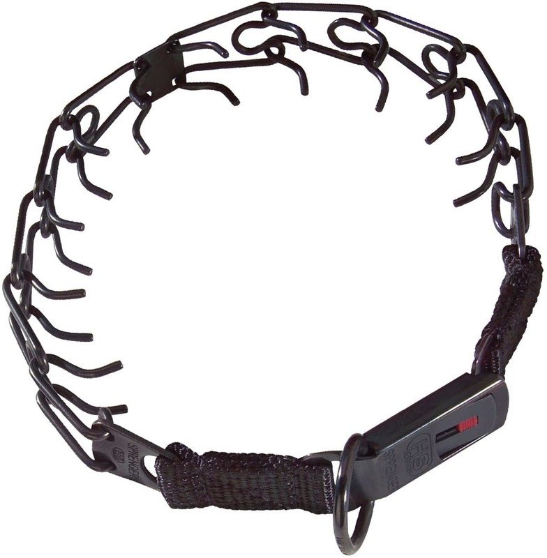 Sprenger Ultra-Plus Inox Siyah CliClok 4mm 60cm Köpek Tasma - 1