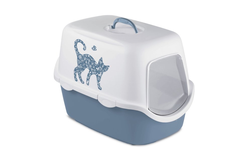 Stefanplast Cathy Grıffe Mavi Kedi Tuvaleti 56x40x40cm - 1