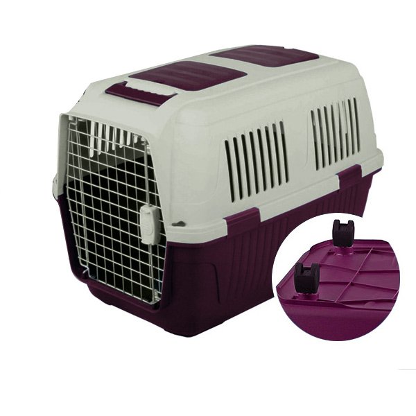 Strong CD7 Köpek Taşıma Çantası Tekerlekli Bordo 92x64x67cm - 1