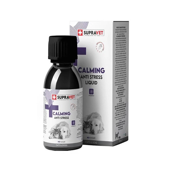 Supravet Calming Anti Stress Kedi ve Köpekler için Sıvı Sakinleştirici Damla 100 ML - 1