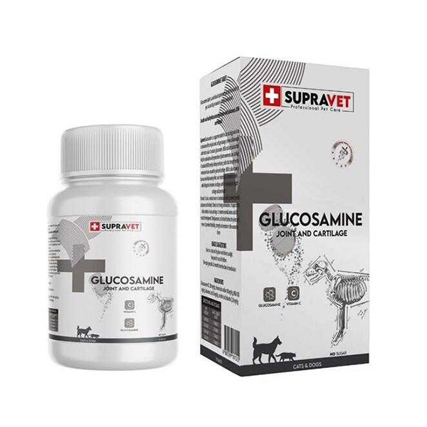 Supravet Kedi ve Köpek Eklem Sağlığı Güçlendirici Glukozamin Tablet+Vitamin C (75 Tablet) - 1