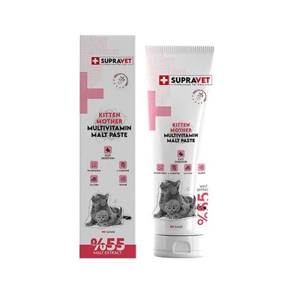 Supravet Kitten & Mother Multivitamin Malt Paste Kedi Macunu 100 gr - 1