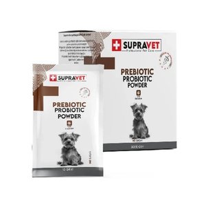 Supravet Probiyotik Köpek Bağışıklık Güçlendirici Toz Probiyotik+Prebiyotik Takviyesi 30 Adet