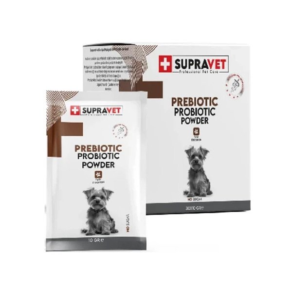 Supravet Probiyotik Köpek Bağışıklık Güçlendirici Toz Probiyotik+Prebiyotik Takviyesi 30 Adet - 1