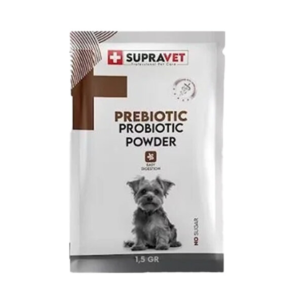 Supravet Probiyotik Köpek Bağışıklık Güçlendirici Toz Probiyotik+Prebiyotik Takviyesi 1,5 gr x 30 Adet - 2
