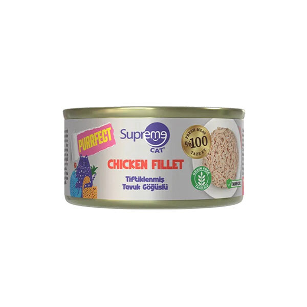 Supreme Cat Purrfect Tiftiklenmiş Tavuk Göğüslü Yetişkin Kedi Konservesi 70gr - 1