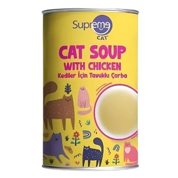 Supreme Cat Tavuklu Kedi Ödül Çorbası - 135 ml - Lezzetli ve Besleyici - 1