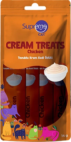 Supreme Cat Tavuklu Sıvı Kedi Ödül Maması 4x14 gr - 1