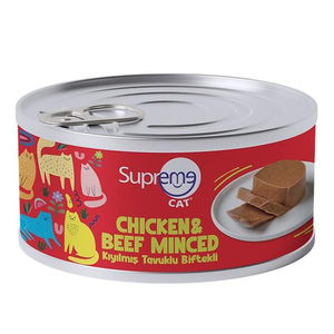 Supreme Cat Tavuklu Ve Biftekli Kıyılmış Yetişkin Kedi Yaş Maması 85 Gr - 2