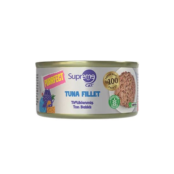 Supreme Cat Tiftiklenmiş Ton Balıklı Yetişkin Kedi Konservesi 70gr - 1