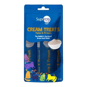Supreme Cat Ton Balıklı & Karidesli Sıvı Kedi Ödül Maması 4x14 gr