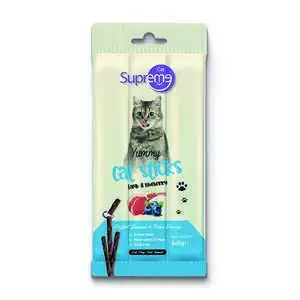 Supreme Kuzu Etli ve Yaban Mersinli Kedi Ödül Çubuğu 3x5 gr