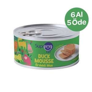 Supreme Ördekli Püre Şeklinde Yaş Kedi Maması 85 gr ( 6 Al 5 Öde)