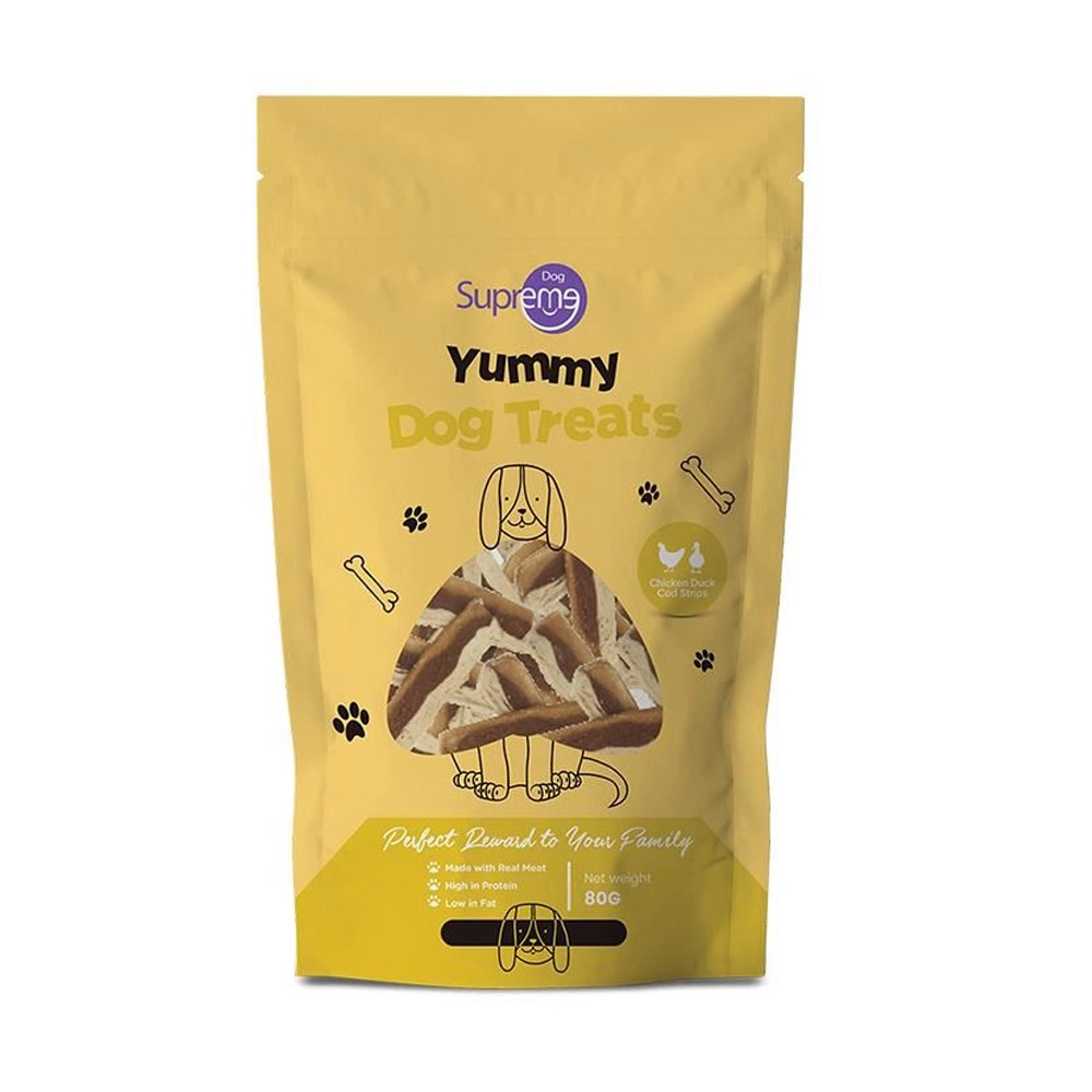 Supreme Tavuklu,Ördekli ve Morina Balıklı Şerit Ödül Maması 80gr - 1