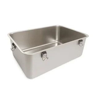 Tigres CleanSteel Premium Paslanmaz Çelik Üstten Girişli Kedi Tuvalet Kabı – 60 cm, Hijyenik & Lüks Tasarım - 12