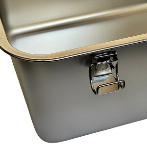 Tigres CleanSteel Premium Paslanmaz Çelik Üstten Girişli Kedi Tuvalet Kabı – 60 cm, Hijyenik & Lüks Tasarım - 13