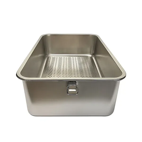 Tigres CleanSteel Premium Paslanmaz Çelik Üstten Girişli Kedi Tuvalet Kabı – 60 cm, Hijyenik & Lüks Tasarım - 10