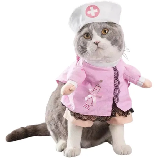 Tigres Eğlenceli Hemşire Şeklinde Kedi Kıyafeti - 1