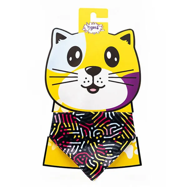 Tigres Team Neon Desenli Fular Kedi Tasması - 1