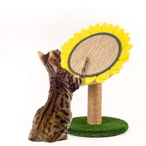 Tigres Lucky Ayçiçeği Şeklinde Kedi Tırmalaması Bej - 2