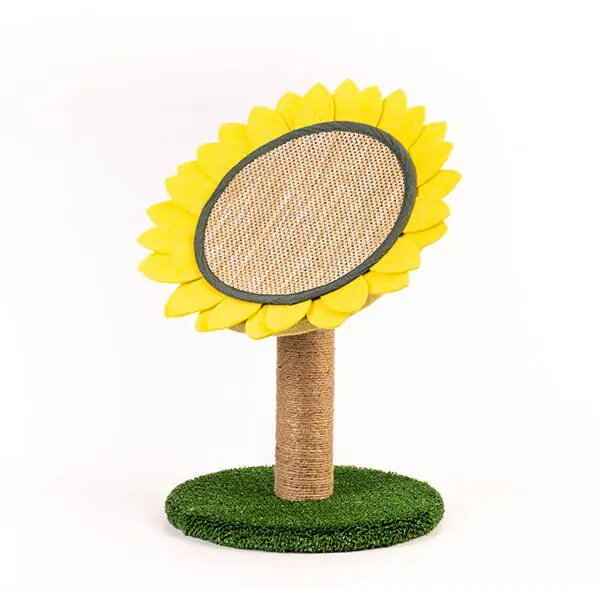 Tigres Lucky Ayçiçeği Şeklinde Kedi Tırmalaması Bej - 1