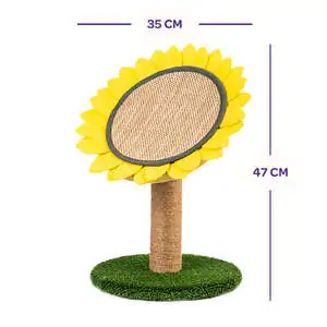 Tigres Lucky Ayçiçeği Şeklinde Kedi Tırmalaması Bej - 3