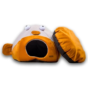 Tigres Puffy Balon Balığı Şeklinde Kedi ve Köpek Yatağı - 2