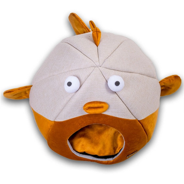 Tigres Puffy Balon Balığı Şeklinde Kedi ve Köpek Yatağı - 6