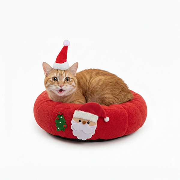 Tigres Puffy Christmas Dream Kedi Yatağı 50 cm - 1