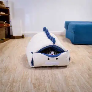 Tigres Puffy Dinozor Şeklinde Kedi ve Köpek Yatağı - 7