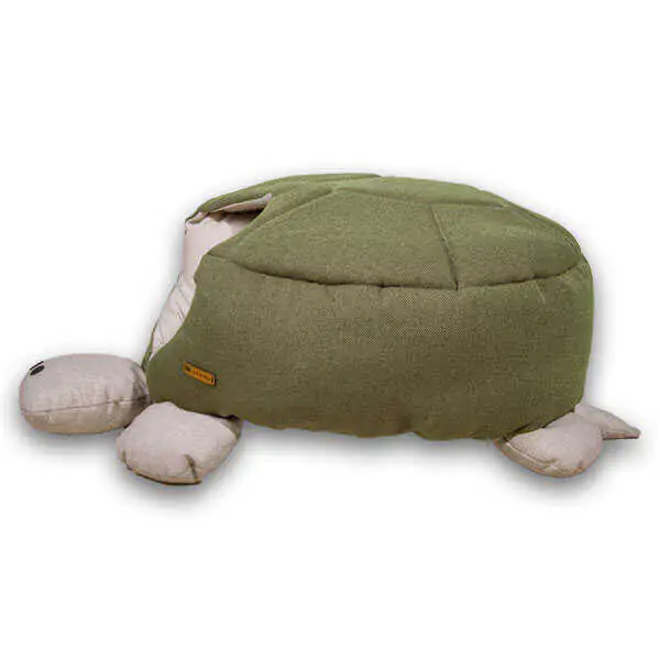 Tigres Puffy Kaplumbağa Şeklinde Kedi ve Köpek Yatağı - 5