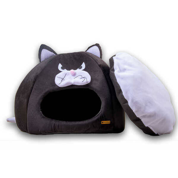 Tigres Puffy Kedi Şeklinde Kedi ve Köpek Yatağı - 6