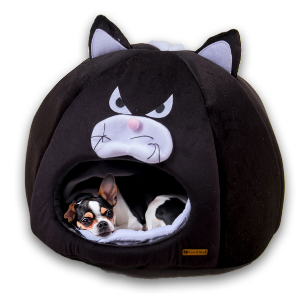 Tigres Puffy Kedi Şeklinde Kedi ve Köpek Yatağı - 9