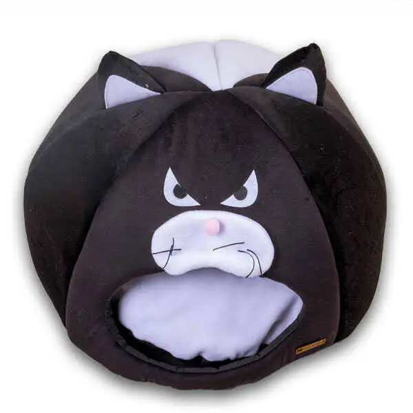 Tigres Puffy Kedi Şeklinde Kedi ve Köpek Yatağı - 3