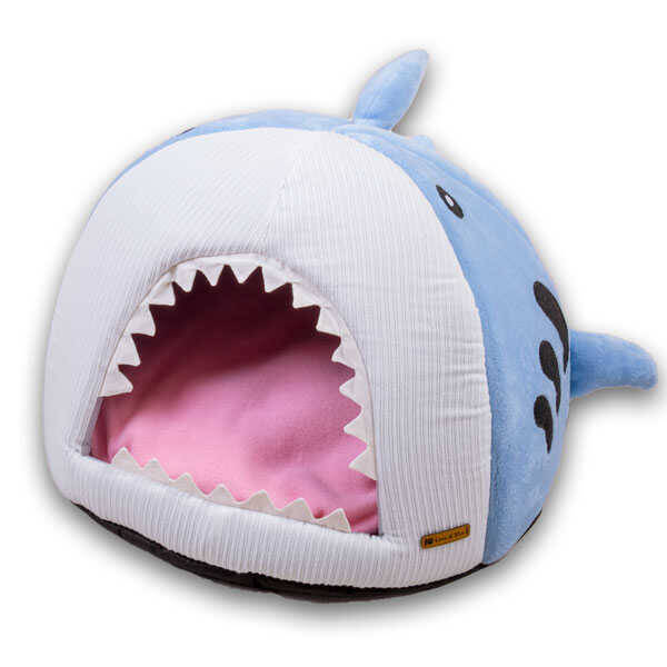 Tigres Puffy Köpek Balığı Şeklinde Kedi ve Köpek Yatağı - 1