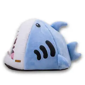 Tigres Puffy Köpek Balığı Şeklinde Kedi ve Köpek Yatağı - 4