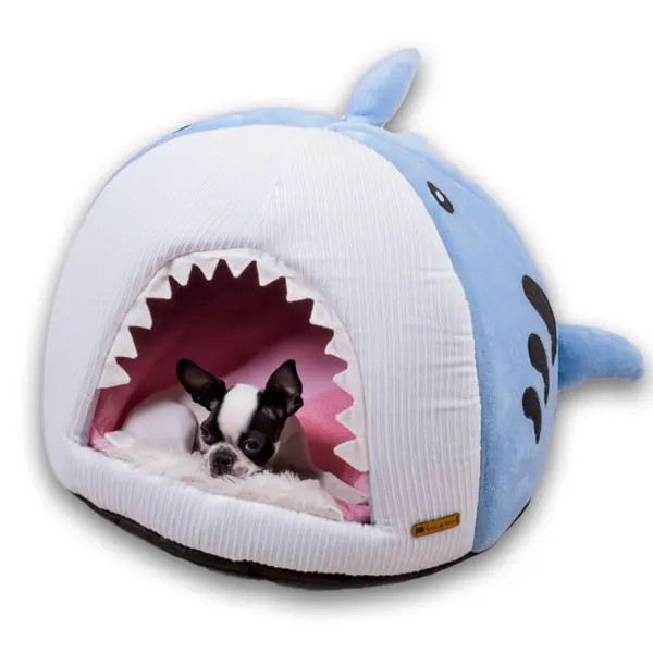 Tigres Puffy Köpek Balığı Şeklinde Kedi ve Köpek Yatağı - 9