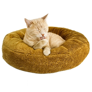 Tigres Puffy Simit Şeklinde Kedi Yatağı 50 cm - 1