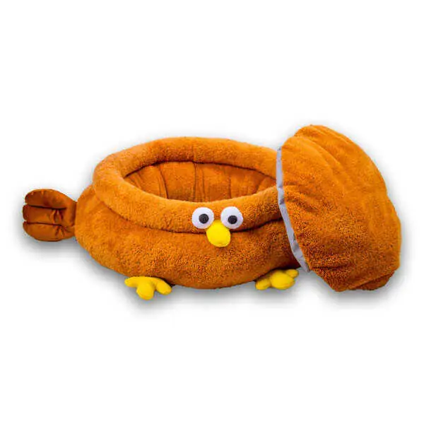 Tigres Puffy Tavuk Şeklinde Kedi ve Köpek Yatağı - 7