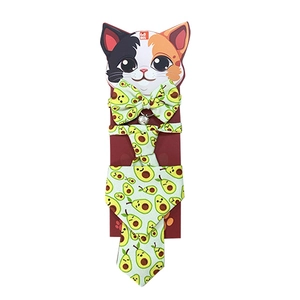 Tigres Team Avokado Desenli Papyon-Kravat-Fular Kedi Tasma Takımı - 2