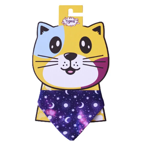 Tigres Team Galaksi Desenli Fular Kedi Tasması - 1