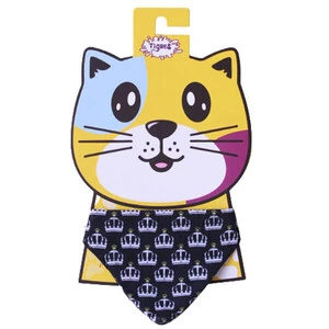Tigres Team Kral Tacı Desenli Fular Kedi Tasması