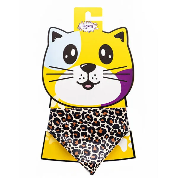 Tigres Team Leopar Desenli Fular Kedi Tasması - 1