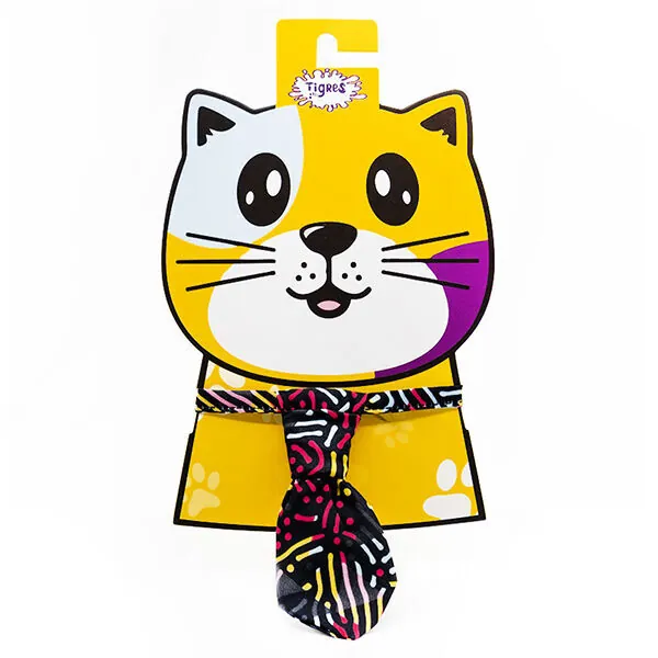 Tigres Team Neon Desenli Kravat Kedi Tasması - 1